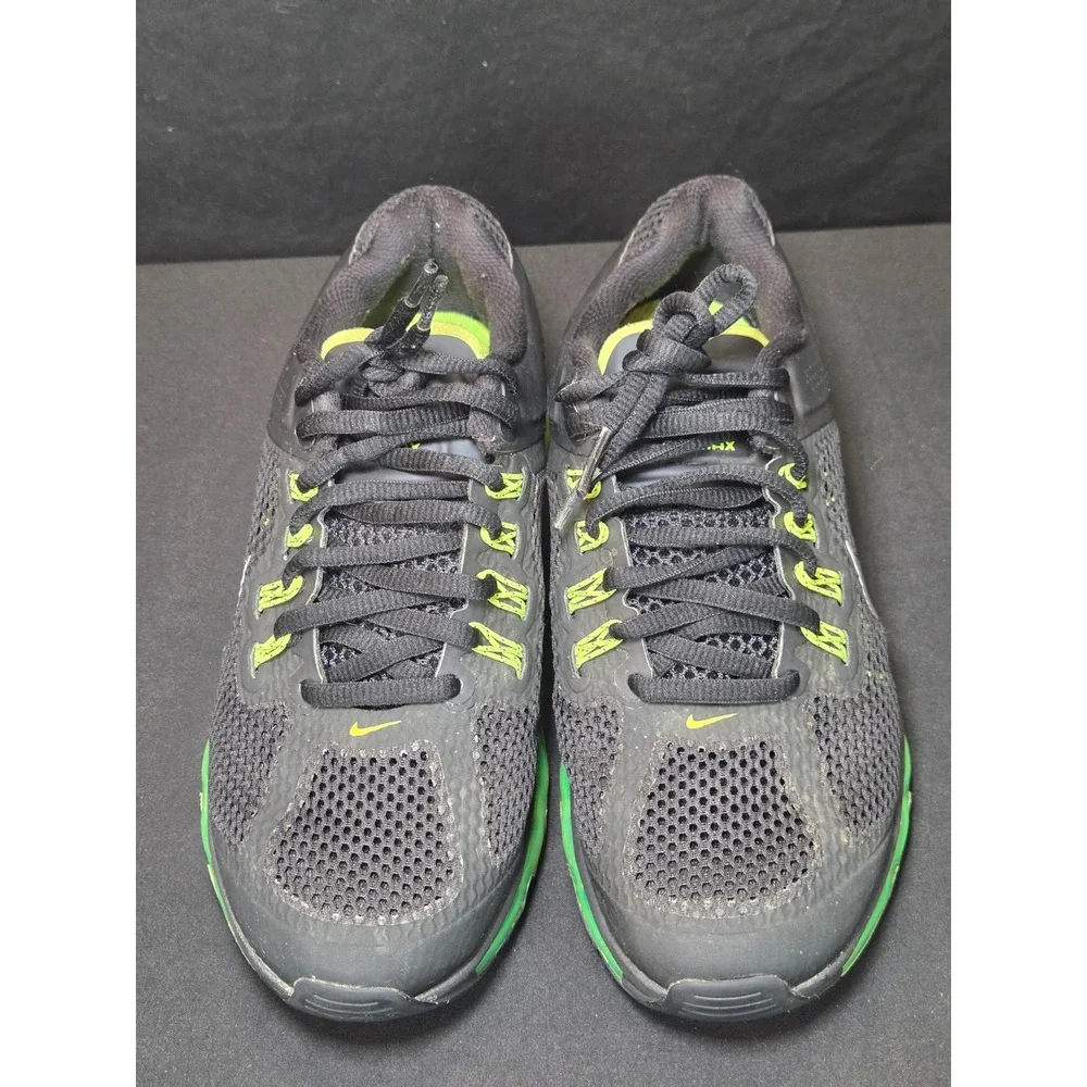Nike Air Max 2013 Black Electric Green Kids Running‎ Shoes 555426-003 Size 5Y